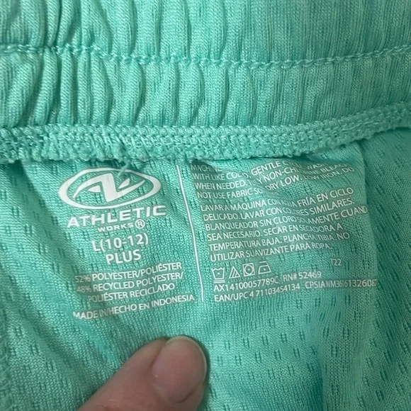 Athletic Works Black, Lavender and Mint Relaxed Fit Shorts - Picture 5 of 6